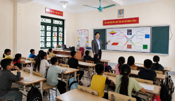 Khi trình chiếu sơ đồ tư duy học sinh rất thích và ghi nhớ nhanh